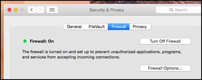 Security and Privacy Firewall Mac