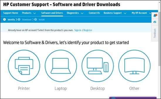 HP Support Drivers