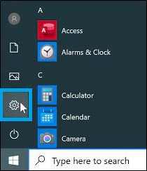 Launch Windows 10 Settings app