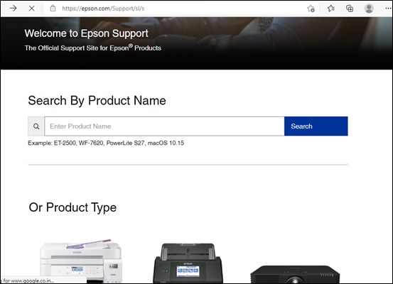 Official Site of Epson Support Search By Search By Product Name